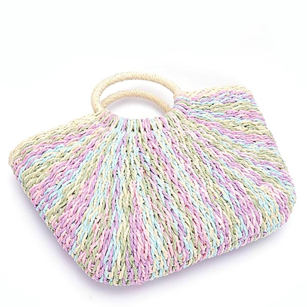 Colorful Straw Bag - Picture 2 of 5